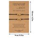 thumbnail image 3 of Buena Amiga Buena Hermana Pulsera Forever Nudo Coincidencia de Amistad Pulsera Nudo Tarjeta, 3 of 8