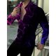 thumbnail image 1 of Camisa de hombre de moda, nuevo diseño de diseñador, elementos populares 2024, rayas a cuadros rojos, informal, para fiesta al aire libre, solapa, mangas largas, 1 of 6