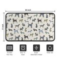 thumbnail image 5 of Cute Animal Dogs Door Rugs,Washable Non Slip Door Mats Indoor,Decorative Door Mats,Entry Mat Indoor for Entrance,Bedroom,Kitchen,Bathroom,30"x17", 5 of 6