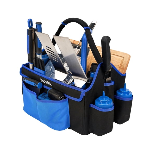 Heavy-Duty BBQ Grill Tool Caddy and Griddle Accessory Organizer 1-Pack