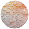 thumbnail image 3 of Mermaid Fish Scales Floral Medallion Round Rug - Small Round Area Rug, Soft Non-Slip Machine Washable Bedroom Mat Indoor Accent Entry Carpet for Office Desk Dorm Hallway, 3 of 6