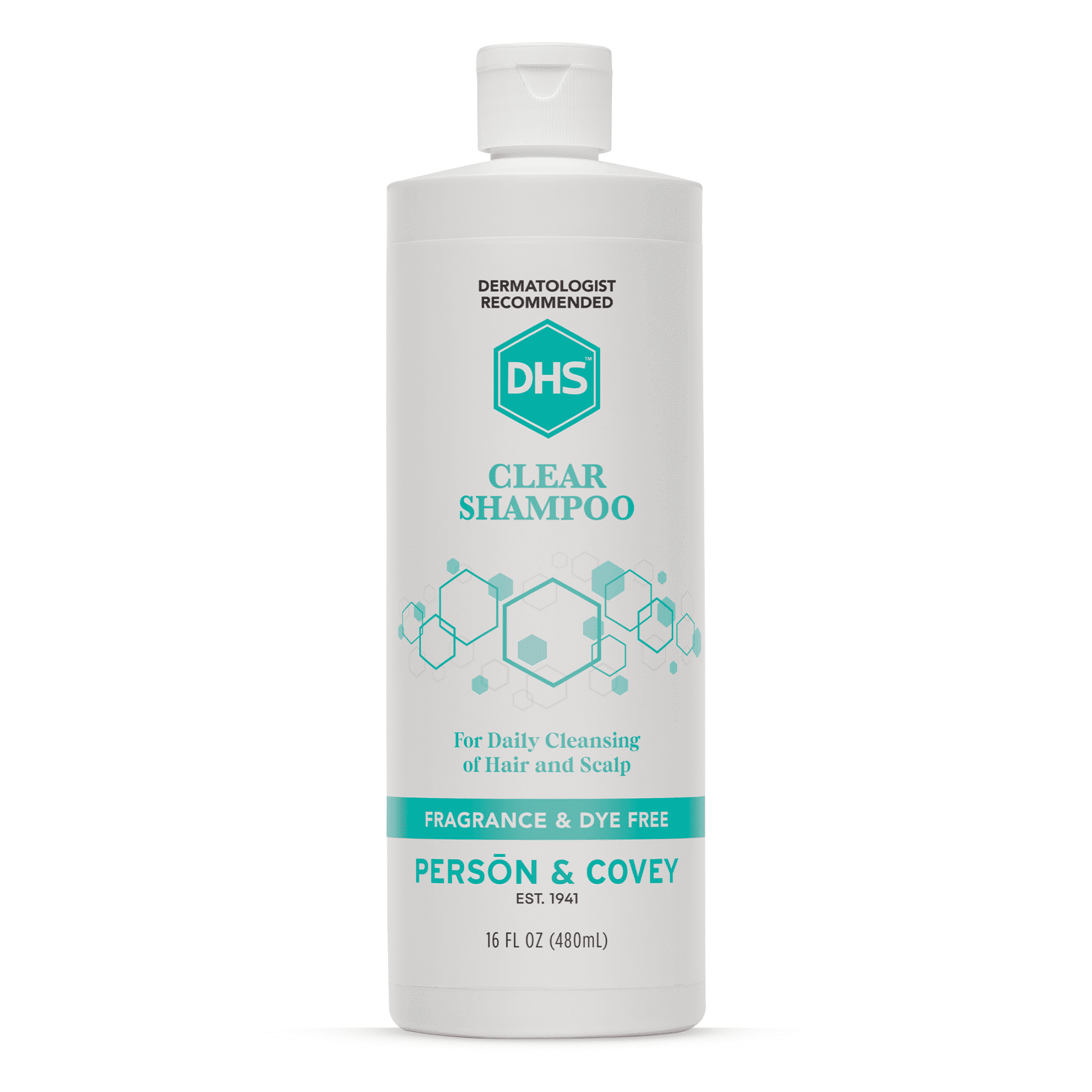 DHS, Clear Fragrance-Free Shampoo, 8 oz, Gentle Sensitive Scalp