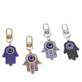 thumbnail image 1 of Llavero Hamsa Hand con diseño de ojo malvado, aleación vintage, 1 of 1