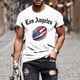 thumbnail image 1 of Tops para hombre, blusas y camisas de manga corta con cuello redondo para hombre, jersey informal con cuello redondo estampado para hombre, pantalones cortos deportivos para fitness, blusa de poliéste, 1 of 5