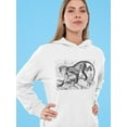 thumbnail image 2 of Mona Monkey  Hoodie Women -Image by Shutterstock, Female Medium, 2 of 4