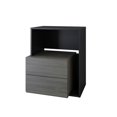 thumbnail image 1 of Nexera Damask Audio Tower, Bark Grey And Black, 1 of 6