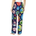 thumbnail image 3 of Pajama Pants Women, novelties palm leaves Sweatpants Soft Sleep Lounge Pants, Casual PJ Bottoms Pants with Pockets, 3 of 5