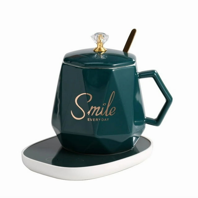 Ceramic Thermostatic Mug 55 Degree Constant Temperature Heated Warm Cup with Gift Box for Business Events or Small Gifts