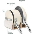 thumbnail image 5 of Caraway Ceramic Non-Stick Minis Duo Pots & Pans Cookware, 3- Piece, Cream, 5 of 9
