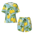 thumbnail image 4 of Lsque Lemon Women's Short-Sleeved Pajama Set - 2 Piece Soft and Lightweight Sleepwear Set-, 4 of 9