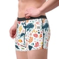 thumbnail image 2 of Xecao Sea Life 1 Print Men's Underwear Boxer Briefs Pack - Your ComfortSoft, Moisture-Wicking, and Breathable Choice for Men's Underwear-Large, 2 of 5
