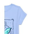 thumbnail image 3 of Wonder Nation Girls Embellished Graphic Tee with Short Sleeves, Sizes 4-18 & Plus, 3 of 3