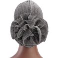 thumbnail image 7 of D-GROEE Shiny Flower Turban Shimmer Chemo Cap Hairwrap Headwear Beanie Hair Scarf, 7 of 7