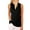 Black, variant on Sherrylily Women High Neck Cami Tank Top Summer Sleeveless T Shirts Plain Pocket Tunic Blouses