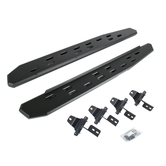 Go Rhino 69692748SPC RB30 Slim Line Running Boards with Mounting Bracket Kit For Jeep 18-24 Wrangler Fits select: 2018-2019,2021 JEEP WRANGLER UNLIMITED