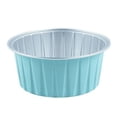thumbnail image 1 of Molde para Hornear, para Pudín, Freidora de Aire, Caja de Papel de Aluminio de Color Especial, para Hornear Pasteles, Tazón Redondo, Caja para Pasteles, Azul, 1 of 6