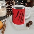 thumbnail image 5 of Effete Feline Claw Marks Scratch Ceramic Mug, (11oz, 15oz), 5 of 13