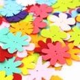 thumbnail image 2 of Miangastore 140PCS Colorful Nonwoven Fabric Flower Embellishments for DIY Crafts Clothes Sewing Handcraft, 2 of 8