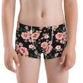 thumbnail image 5 of Yiaed Rose Flowers Print Boys' Boxer Briefs Cotton Casual Stretch Comfort Boys Boxers - Kids Boxer Briefs Underwear for Boys (6-18)-X-Small, 5 of 5