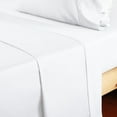 thumbnail image 2 of Cotton Full Flat Sheet Only, 600 Thread Count 100% Egyptian Cotton Top Sheet 1Pcs, Cool & Breathable Flat Bed Sheets Wrinkle, Fade, Stain Resistant (White Full), 2 of 7