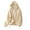 Beige, variant on AherBiu Sunproof Jacket for Women Lightweight Button down Long Sleeve Drawstring Hooded Shackets
