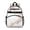 White and Copper Marble Pattern, variant on Black and Gold Marble Pattern Cute School Backpack Bag for School with Padded Back and Adjustable Shoulder Straps 15.25"x11.5"x5.25"