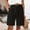 Black, variant on GZWYHT Running Shorts Shorts for Women Linen Shorts For Women Summer High Waisted Button Fly Shorts Baggy Business Casual Work Shorts Lounge Pants Women High Waisted Shorts White XXL