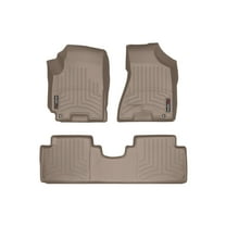 WeatherTech Custom Fit FloorLiners compatible with 2005-2010 Kia Sportage - 1st & 2nd Row, Tan