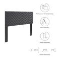 thumbnail image 6 of Tufted Headboard, Twin Size, Dark Grey Gray, Velvet, Mid Century Bedroom, Modern Contemporary Boutique HB35222, 6 of 9