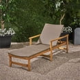 thumbnail image 3 of Afuera Living Modern / Contemporary Outdoor Acacia Wood Chaise Lounge in Gray, 3 of 14