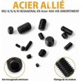 thumbnail image 3 of 300PCS Kit M2.5 M3 M4 M5 M6 M8 Hexagonal Grub Screws, Set Assortment Kit Stainless Steel Hex Socket Set Screws with Internal Hex Drive, 3 of 5