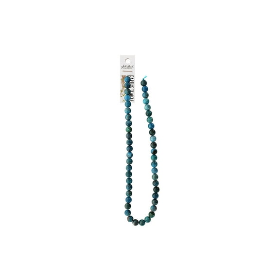 John Bead EJ SP 16" 8mm Rnd Apatite
