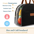 thumbnail image 4 of ComfiTime Lunch Bag - Insulated Lunch Box for Women, 8L or 14 Cans Large Capacity Cooler Bag for Adults & Teen, Cute Aesthetic Lunch Tote for Work, School, Extra Zippered Pocket for Wallet & Phone, 4 of 12