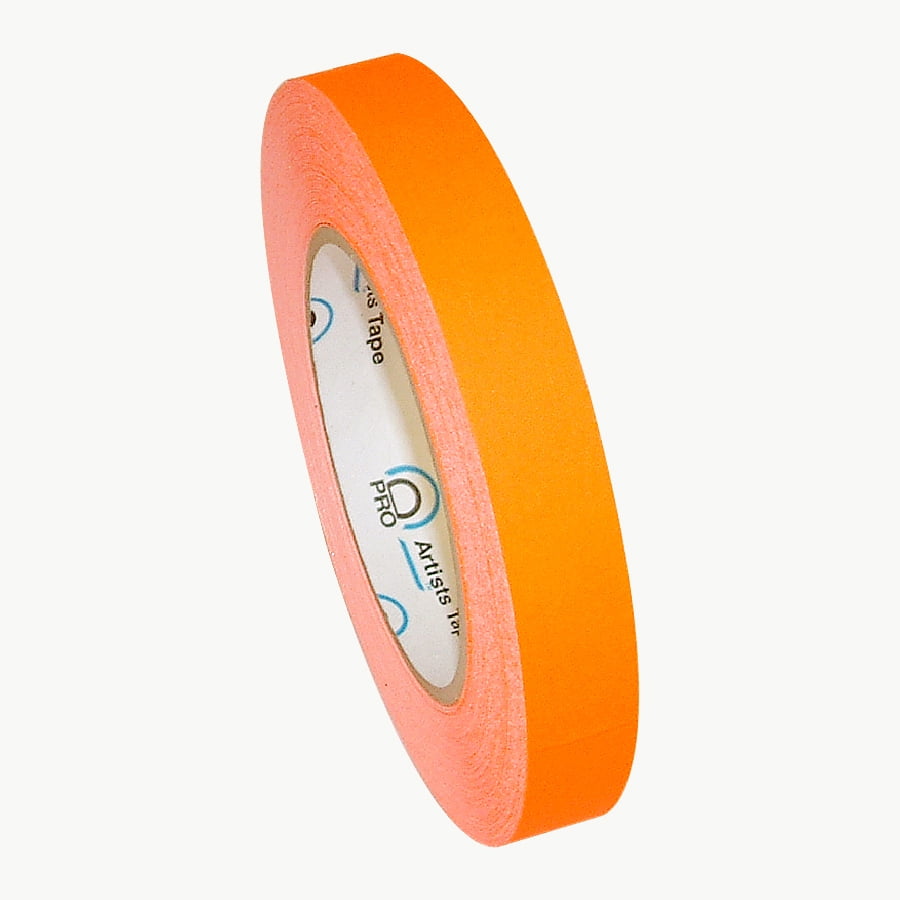 x 60 yds. 3/4 in Pro Tapes Pro-Artist-Neon Fluorescent Console Tape Orange 