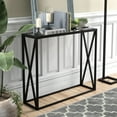 thumbnail image 6 of Evelyn&Zoe Arlo 36" Wide Rectangular Console Table, Blackened Bronze, 6 of 9