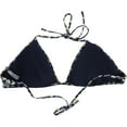 thumbnail image 2 of American Eagle Womens Floral Triangle Bikini Swim Top, Blue, Large, 2 of 2