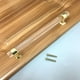 thumbnail image 2 of Tirador de puerta acrílico para cajón, armario, armario, herrajes decorativos dorados 160 mm, 2 of 9