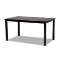 thumbnail image 4 of Baxton Studio Reneau Modern and Contemporary Grey Fabric Upholstered Espresso Brown Finished Wood 7-Piece Dining Set, 4 of 7