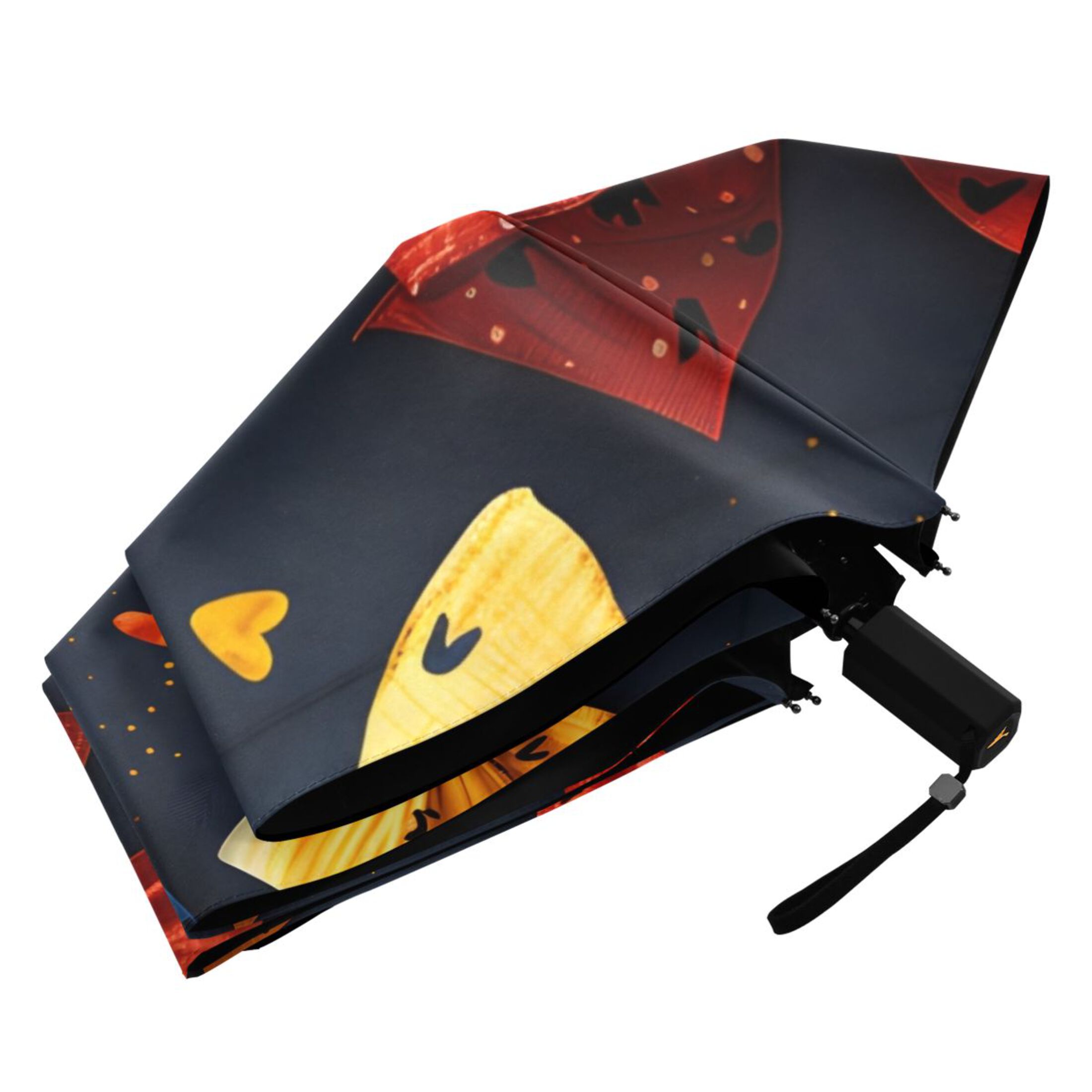 ALAZA Bow Pattern UPF 50+ Compact Folding Umbrella for Rain Travel Umbrella Packable