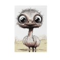 thumbnail image 2 of Cartoon Big Eyes Ostrich Garden Flag 12x18 inch Double Sided Outside Yard Decorations for Home Outdoor, 2 of 6