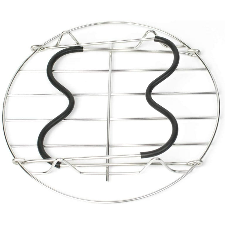Steamer Rack Trivet with Handles Compatible with Instant Pot Accessories 3  Qt 5 Quart, Pressure Cooker Trivet Wire Steam Rack, Great for Lifting out