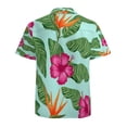 thumbnail image 3 of High Quality Hawaiian Shirts for Men Short Sleeve Aloha Beach Shirt Floral Summer Casual Button Down Shirts Blouses H4Q324, 3 of 7