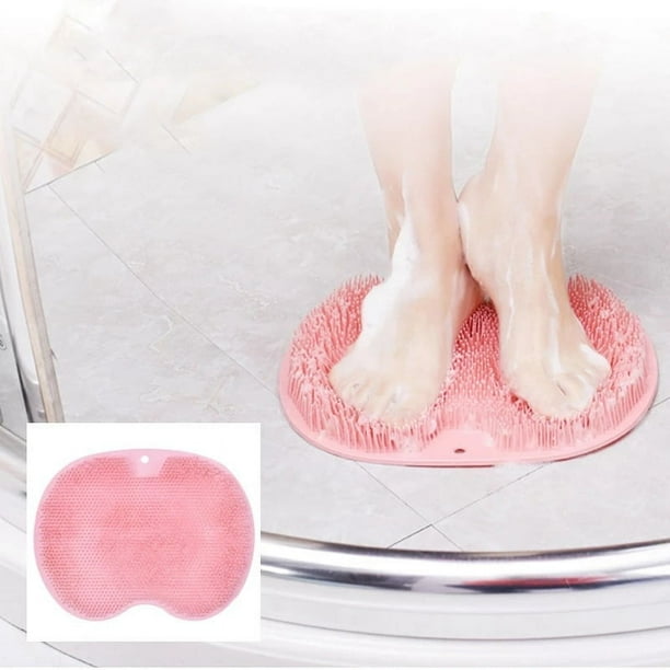Artefacto para frotar la espalda y los pies para personas perezosas con ventosa, masajeador de baño, cepillo antideslizante para masaje de pies, almohadilla para pies