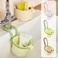 thumbnail image 7 of MYUNNIL Hanging Sink Drain Basket, Adjustable Kitchen Over Sink Hanging Rack Drain Strainer with Drain Holes & Openable Bottom Design, No Drill Portable Residues Catcher for Leftovers, Pink, 7 of 7
