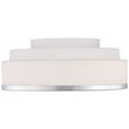 thumbnail image 5 of Possini Euro Design Mavis Modern Ceiling Light Flush Mount Fixture 10 1/4" Wide Chrome 2-Light White Opal Glass Shade for Bedroom Kitchen Living Room, 5 of 6