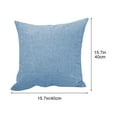 thumbnail image 3 of Xihbxyly Funda de Almohada de Algodón, Elegante Funda de Cojín de Color Liso, Diseño Transpirable y Duradero, Fácil de Cuidar, Ideal para Sofá Cama o Sillón, Ideal para Amantes de La Decoración Del H, 3 of 5