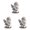 White 3Packs, variant on Cute Little Angel Statue Indoor And Outdoor Home 10.5x9 cm