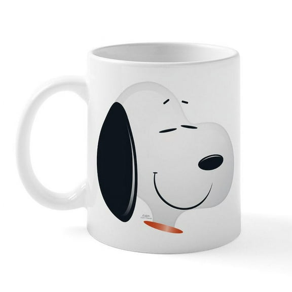 CafePress - Peanuts Snoopy Emoji 15 Oz Ceramic Large Mug - 11 oz Ceramic Mug - Novelty Coffee Tea Cup