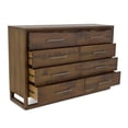 thumbnail image 3 of Bowery Hill Modern 8-drawer Wood Dresser in Mocha Brown Finish, 3 of 8