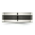 thumbnail image 2 of Auriga Fine Jewelry Stainless Steel Base with Polished Black Ceramic Center Band for Women Size 10.5, 2 of 6